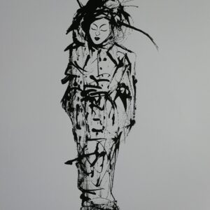 Zeefdruk geisha 3